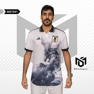 japan 23/24 White Ink Painting Dragon Special T-shirt (Player Version)