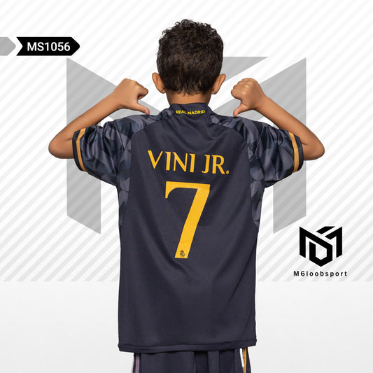 Real Madrid 23/24 Kids Vini Jr Black Set