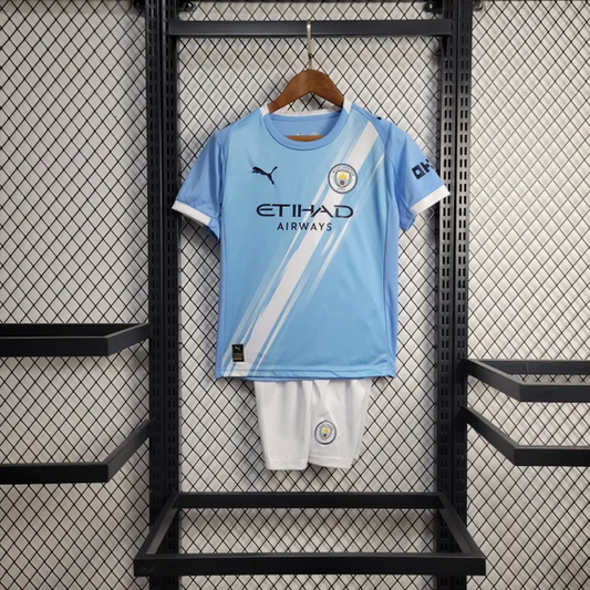 Manchester City 25/26 Kids Home Set