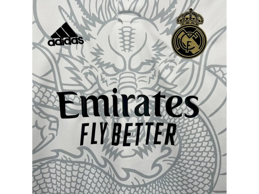 Real Madrid 25/26 Kids Dragon Set White/Black