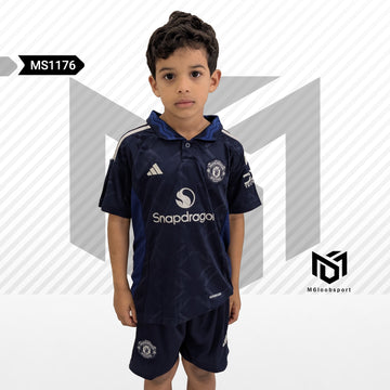 Manchester United 24/25 Away Kids Kit (T-shirt+shorts)