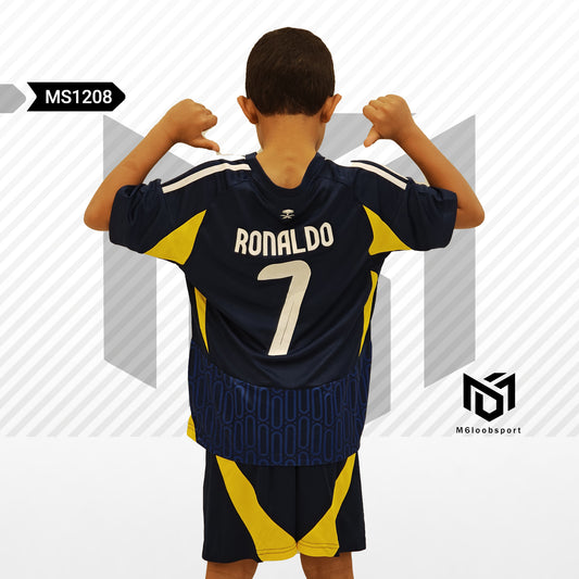 Al-Nassr 24/25 Home Kids Set CR 7(T-shirt + shorts)