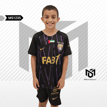 Al Ain Fc 24/25 Kids Home black Set (T-shirt + shorts)