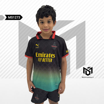 AC Milan 24/25 Kids Black/Green Set
