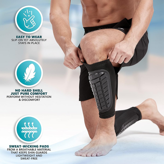 Soccer Shin Guards Sleeves for Kids