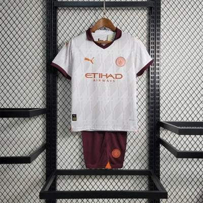 Manchester City Kids 23/24 white Set (T-shirt + shorts)