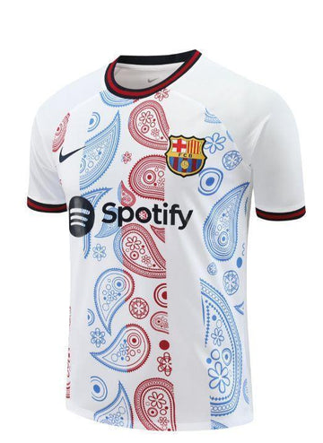 Barcelona 24/25 Training White T-shirts  (Fans jersey)